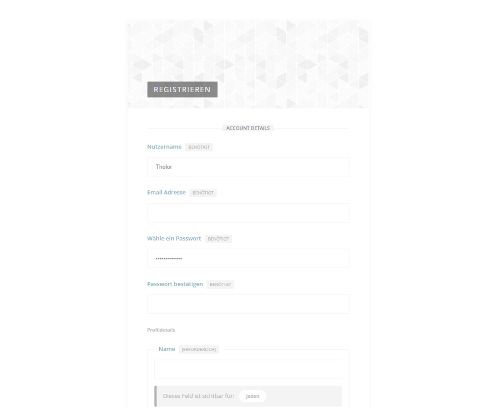 Registrieren